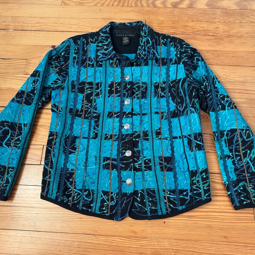 Patchwork Embroidered Boho Jacket - image 2